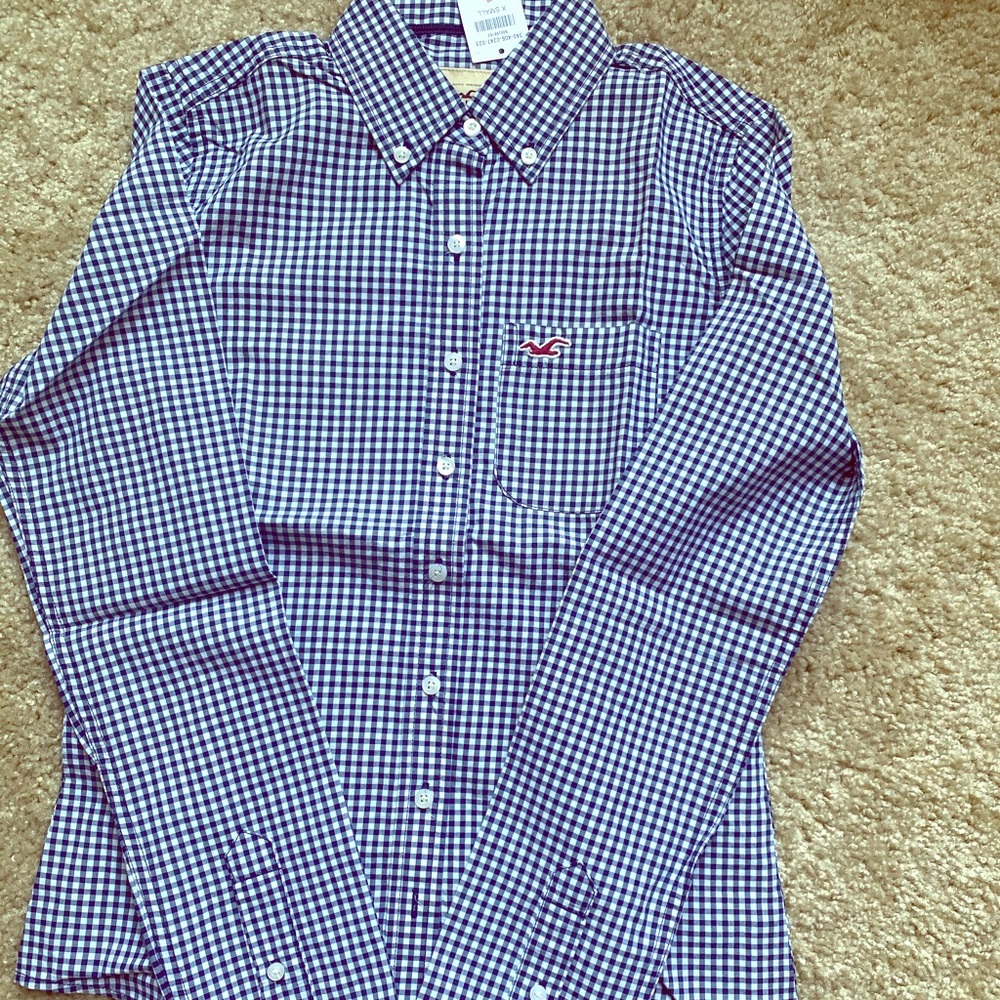 Hollister button down cotton shirt for, size XS
